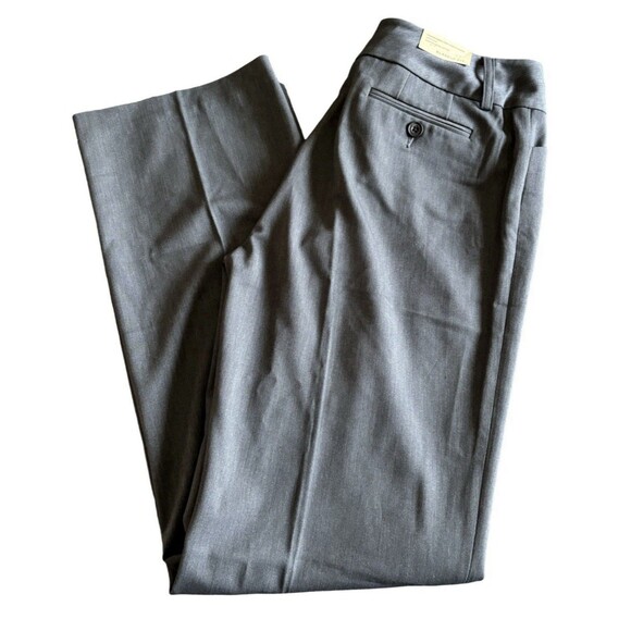Eddie Bauer Blakely Fit Carbon Gray Wide Leg Stretch Casual Dress Pants Size 12T - Picture 1 of 10
